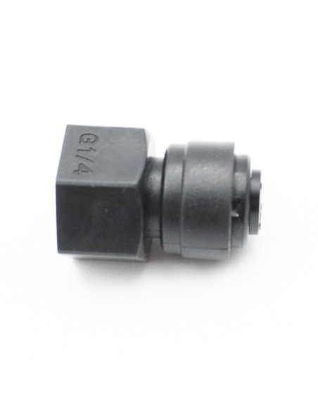 Manguito osmosis TUBING mixto H-H  1/4"- 6mm (rapida)