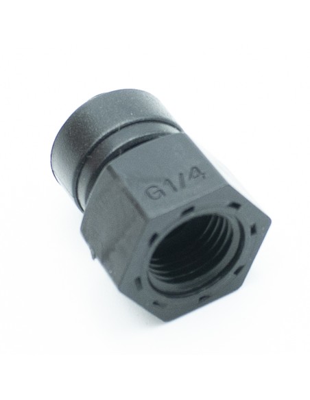 Manguito osmosis TUBING mixto H-H  1/4"- 6mm (rapida)